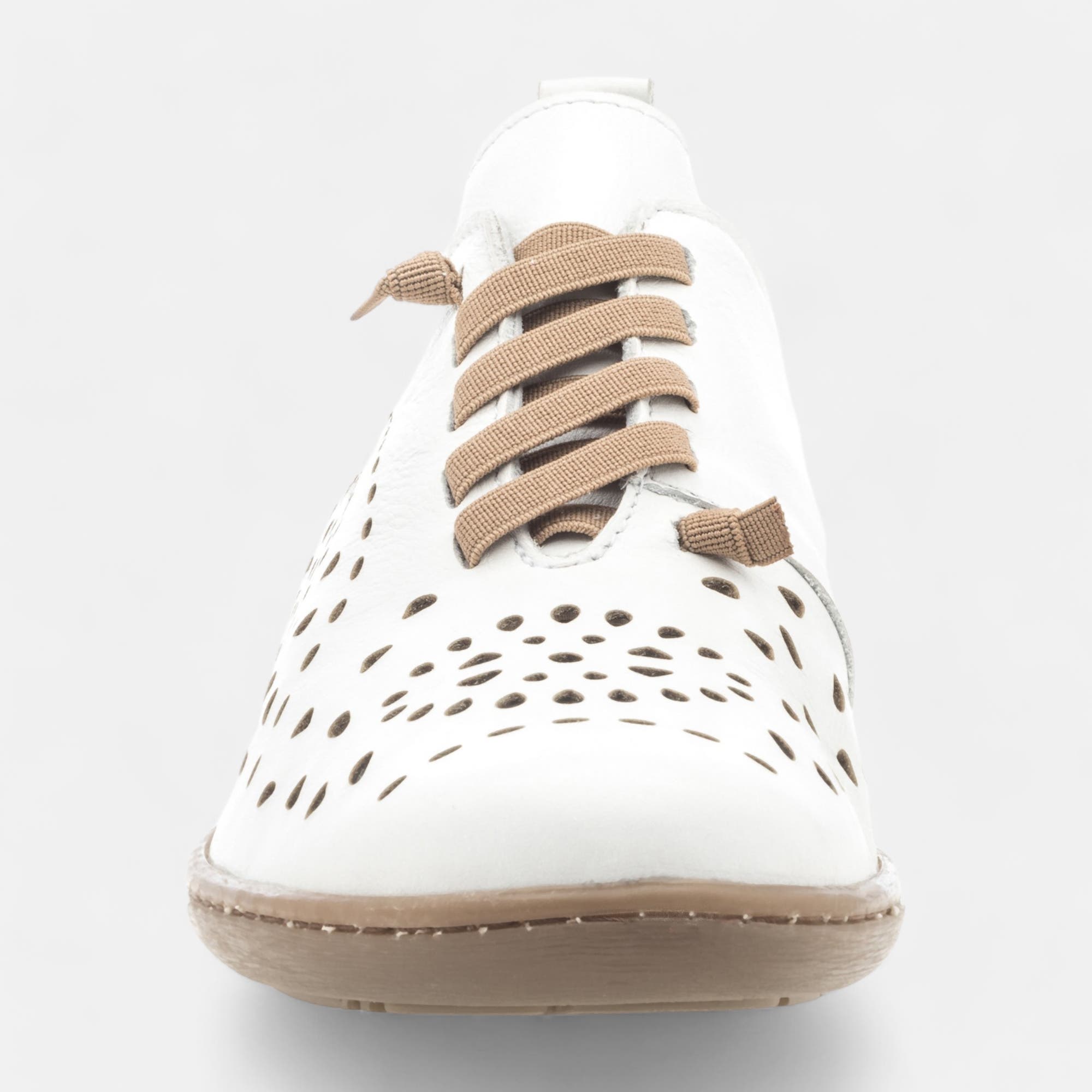 Baskets basses Femme en cuir blanc
