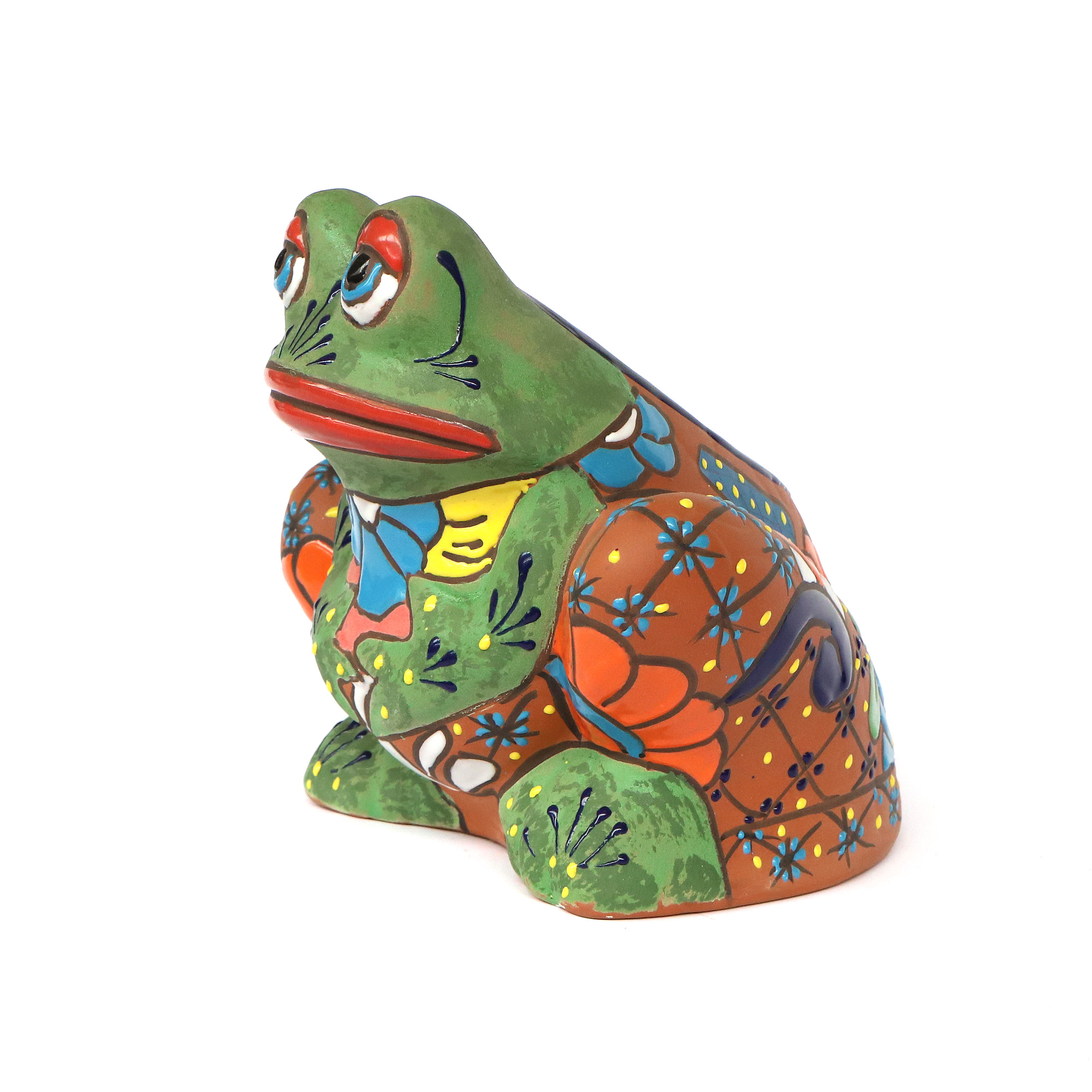 Pflanzgefäß 'Frosch', Terrakotta, multicolor, L 25 cm, B 25 cm, H 25 cm günstig bestellen