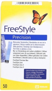 Abbott FREESTYLE Precision Teststreifen, 50 Stück