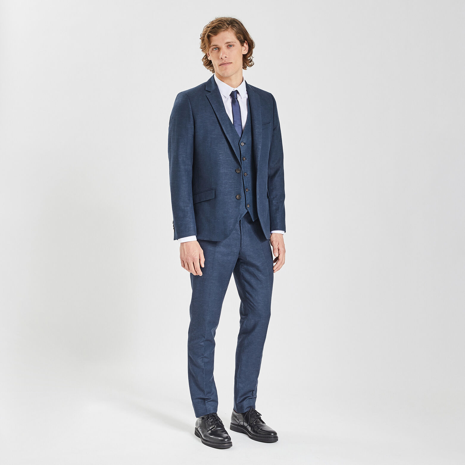 Gilet de costume Bleu
