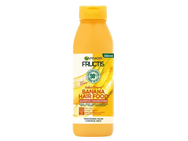 Garnier Fructis Shampoo Banana 350 ml Plfegendes Haarshampoo ohne zu beschweren