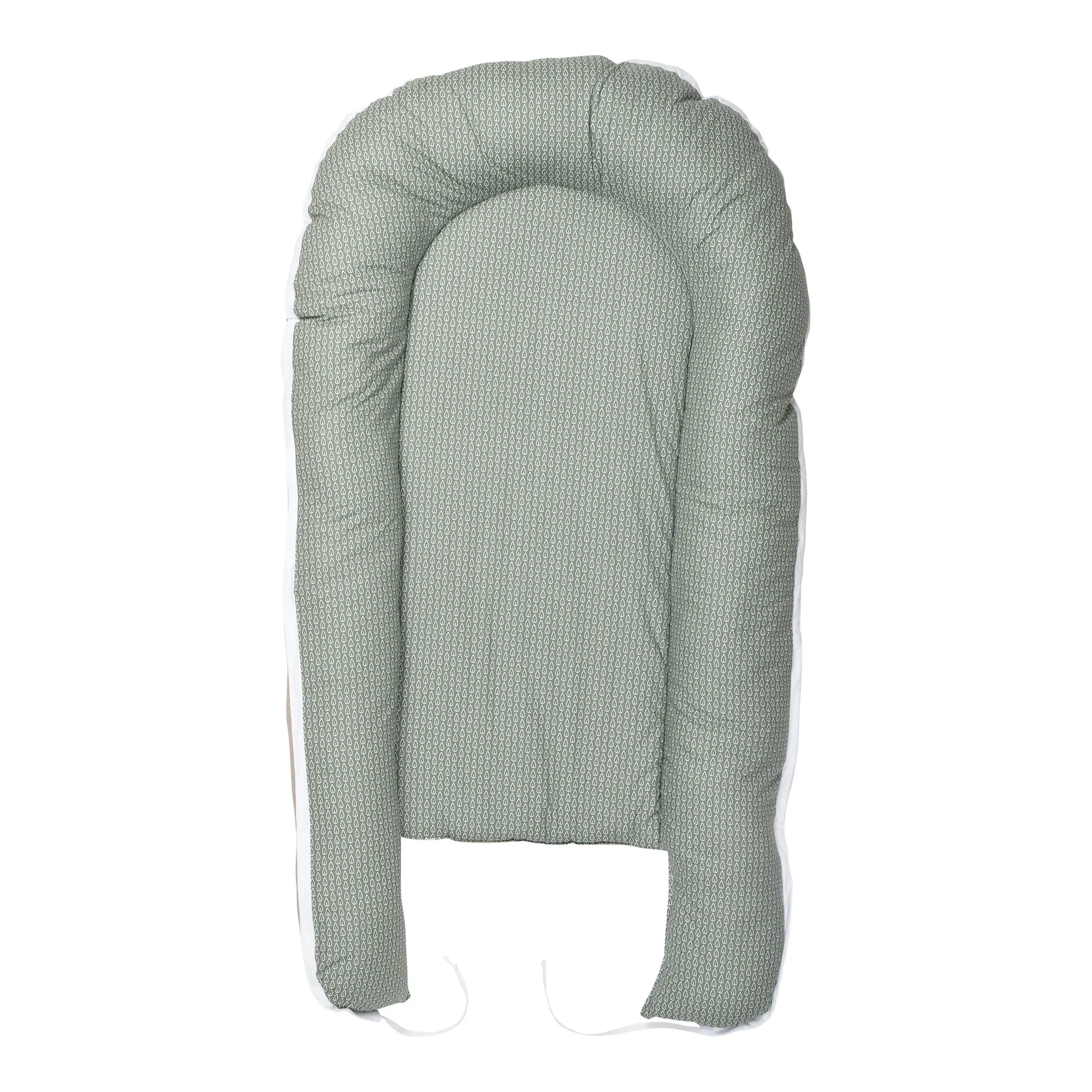 Ullenboom Kuschelnest 55x95 cm salbeigrün / beige / Blätterzauber