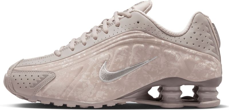 Nike - Shox R4 - Dames Schoenen - Grijs - Synthetisch Materiaal en Textiel