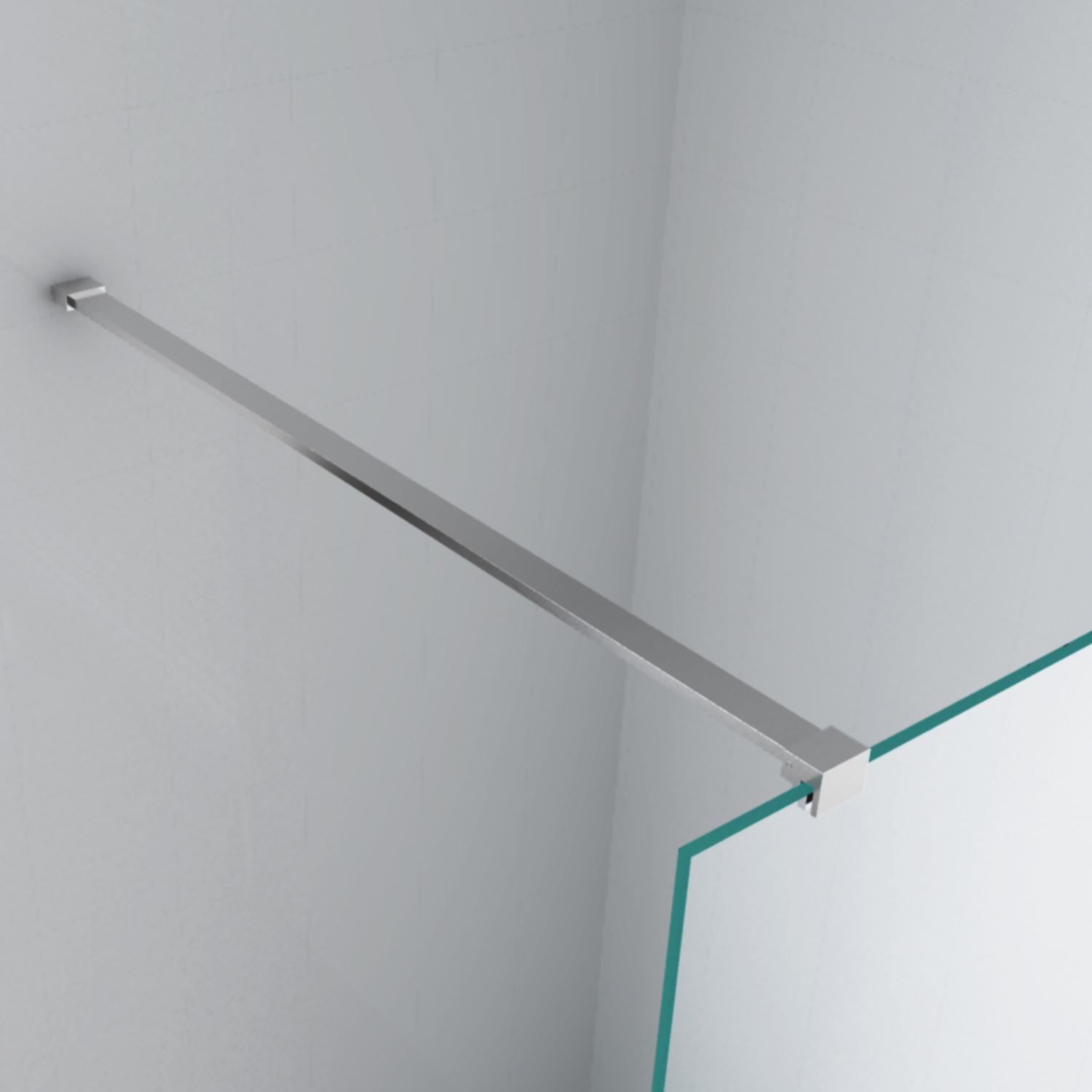 Mueller Private douchewand melkglas 90x200cm 10mm Anti-kalk