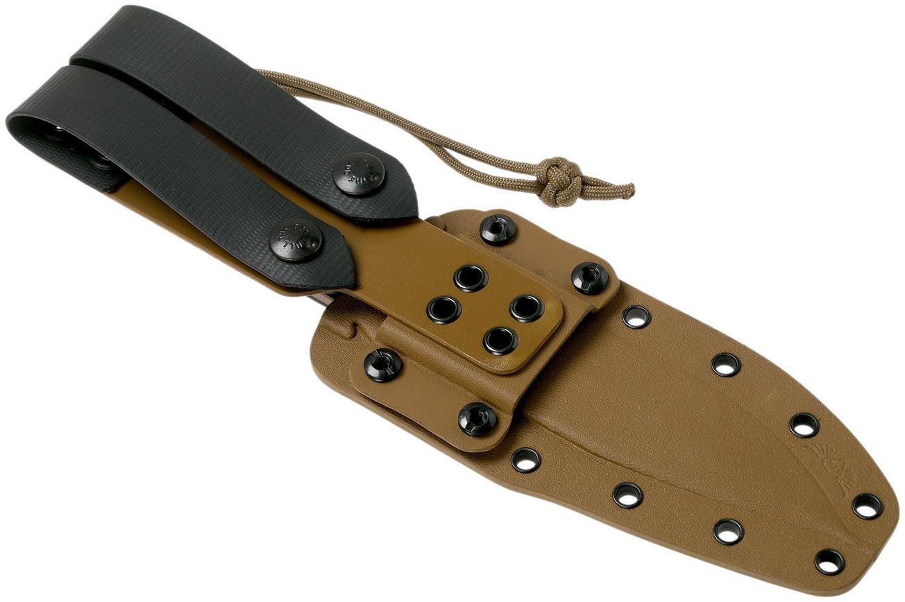 Spartan Blades Horkos SB4DEBKKYTN Flat Dark Earth/Black/Tan Sheath survivalmes