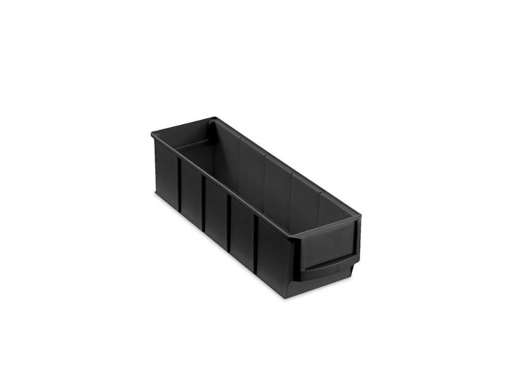 PROREGAL Geleidende industriële doos 300 S HxBxD 8,1 x 9,1 x 30 cm 1,6 liter ESD-opbergdoos Assortimentsdoos Kleine onderdelendoos