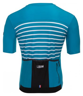 Maillot Manches Courtes LeBram Ventoux Bleu Saphir Coupe Ajustée