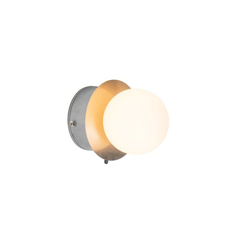 Moderne stalen wandlamp IP44 - Cedaric