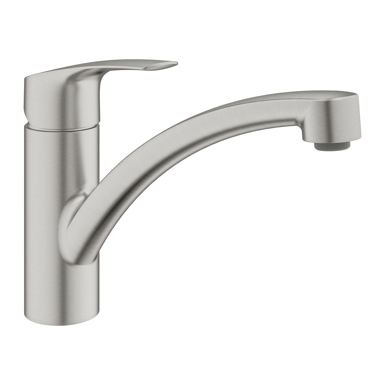 Grohe Eurosmart keukenkraan met lage draaibare uitloop RVS