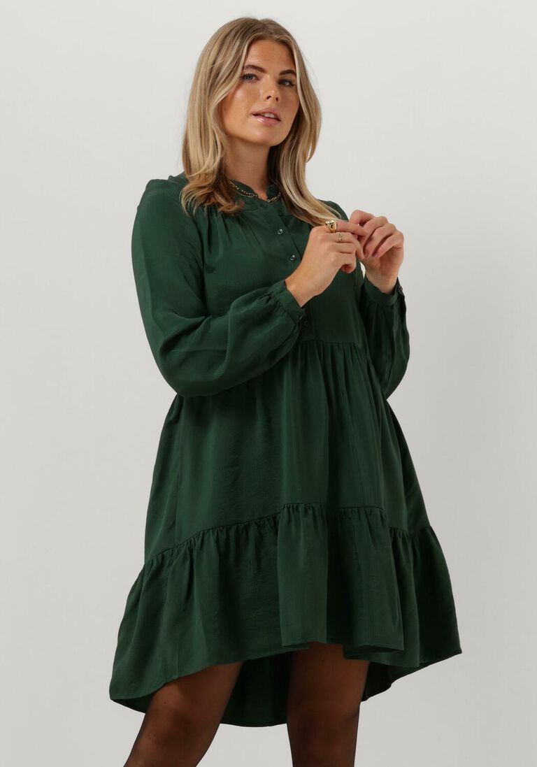 BY-BAR groene by-bar mini jurk nono satin stripe dress
