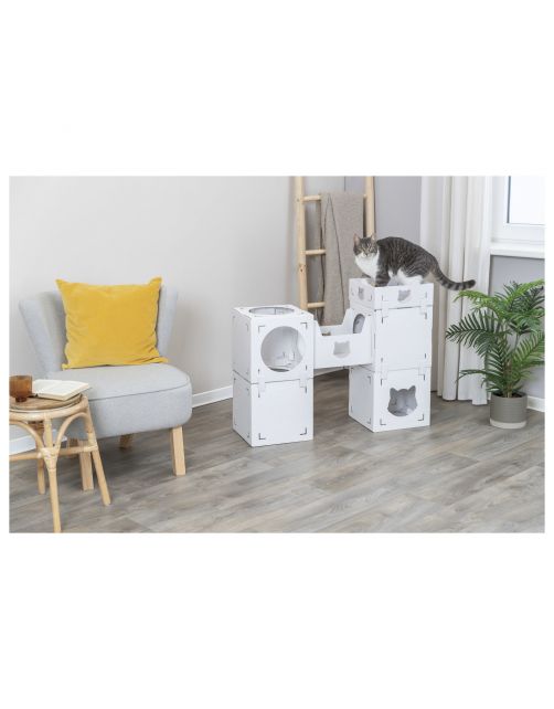 Trixie Kattenmeubel Casa Cara - Krabpalen - 93x72x30.5 cm Wit