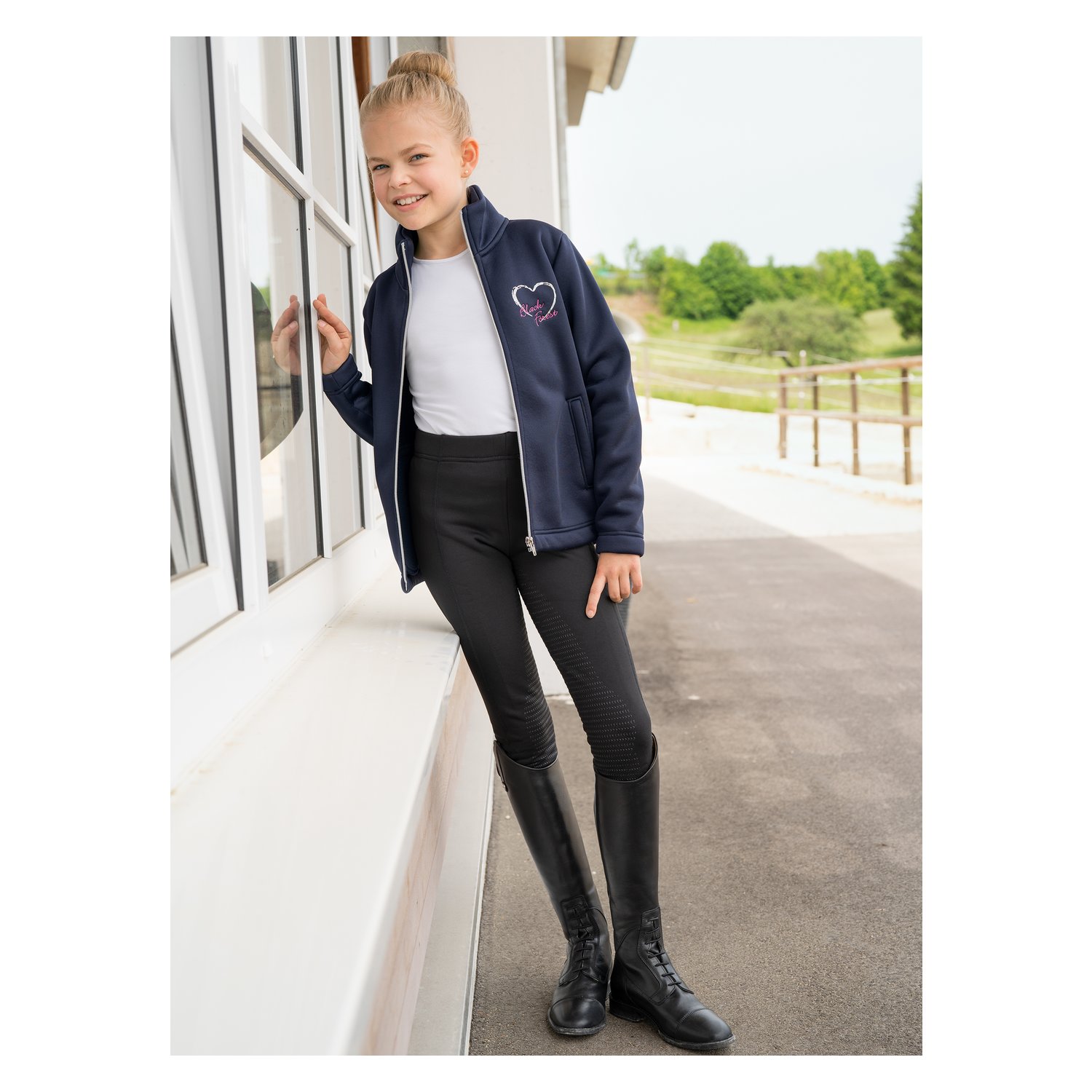 black forest Thermo-Reitleggings - schwarz