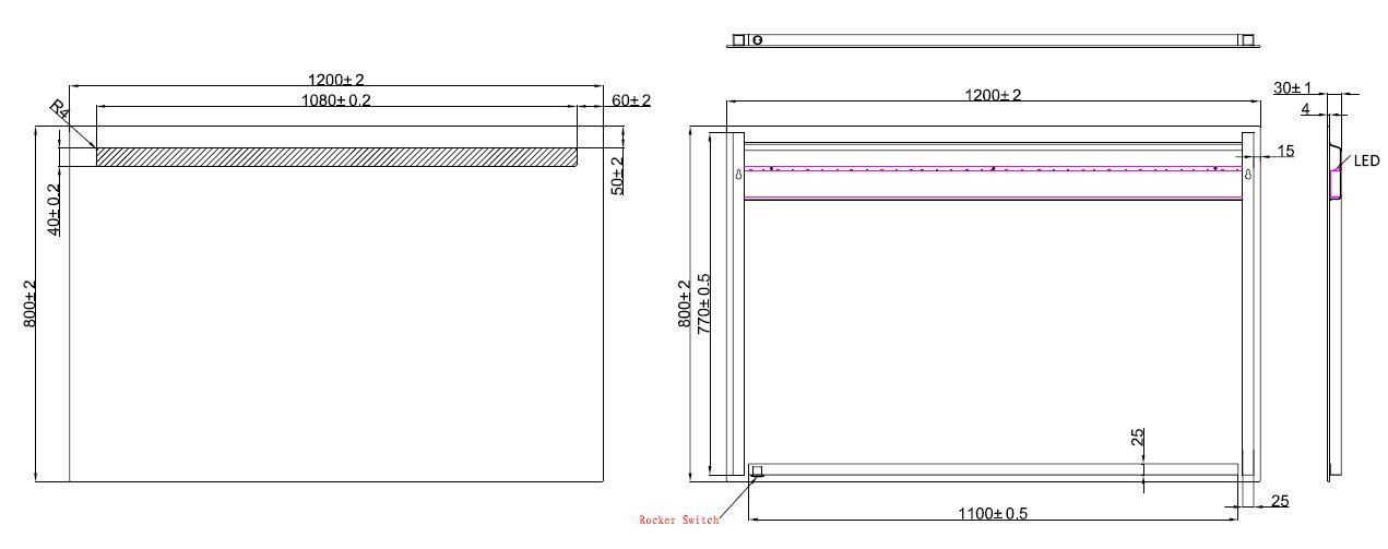 Mueller Shine LED spiegel 120x80cm