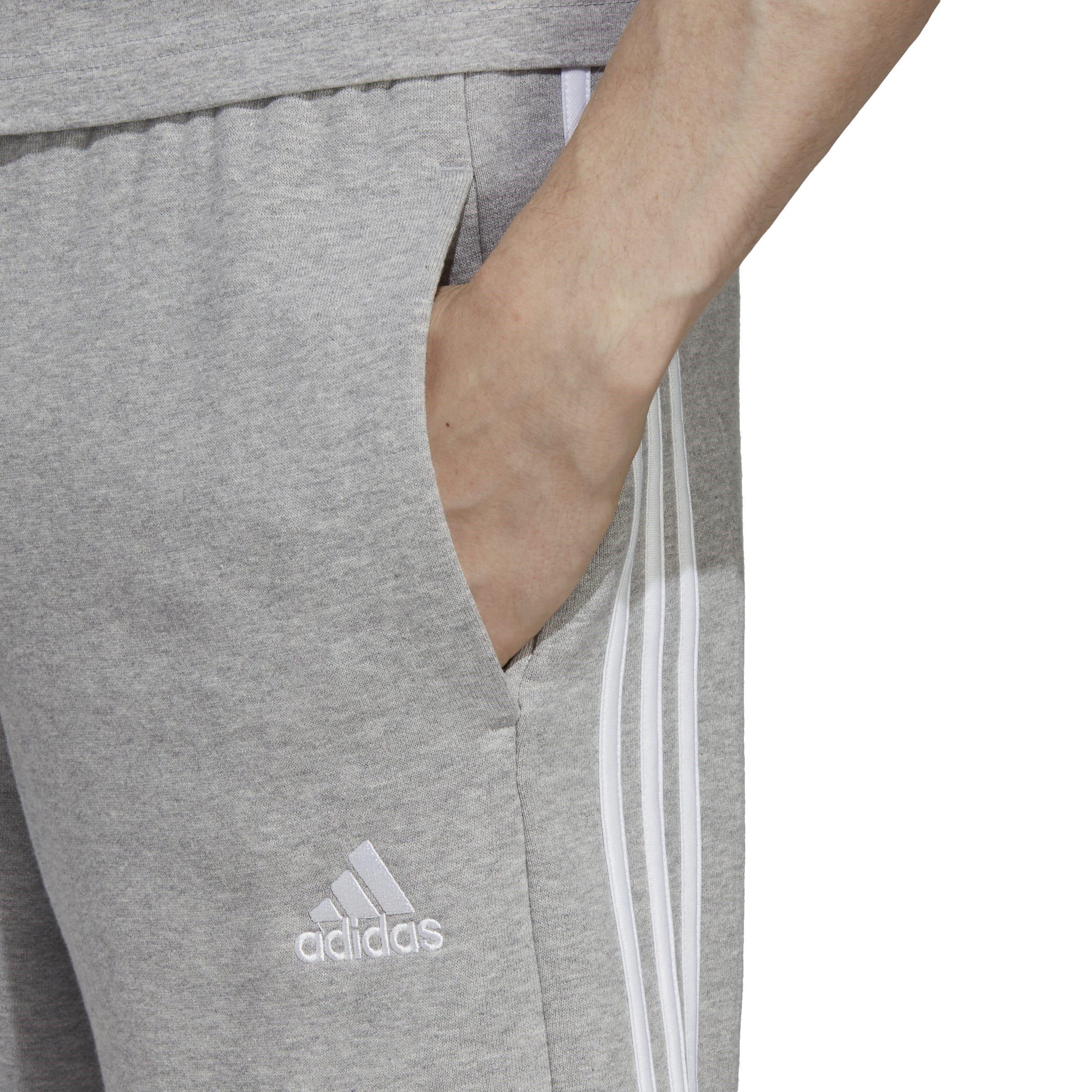 adidas Essentials 3 Stripe Fleece Shorts Mens