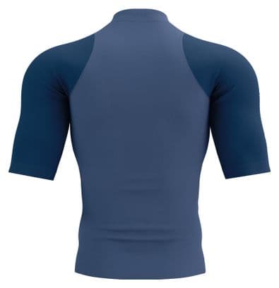 Maillot manches courtes Compressport Trail Racing Postural Bleu Homme