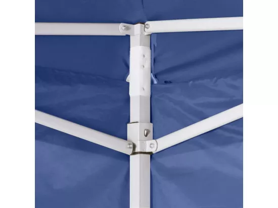 Tente pliable avec 2 parois 3 x 3 m Bleu