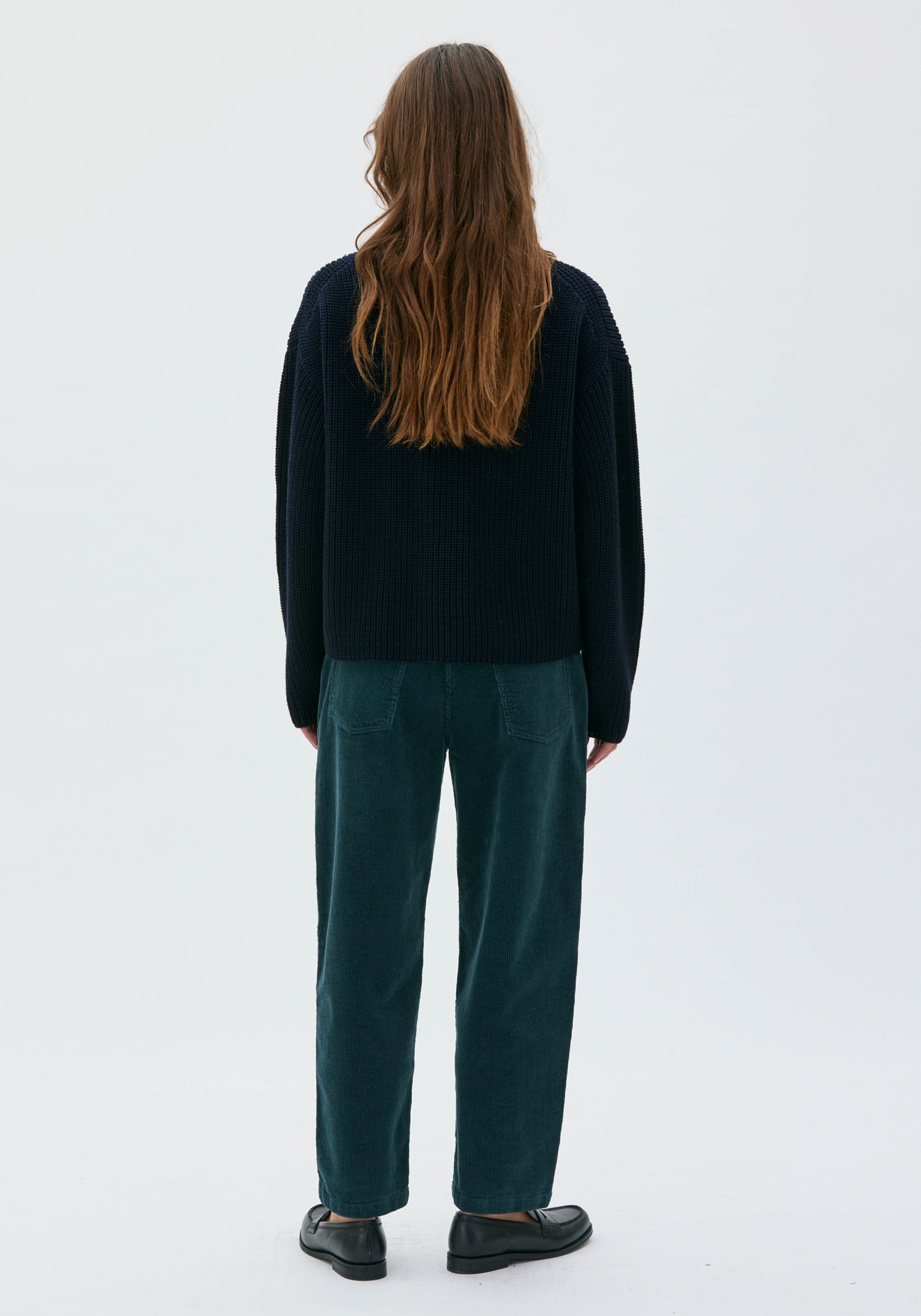 Maska Cord-Hose Ruth Dark Bottle Green