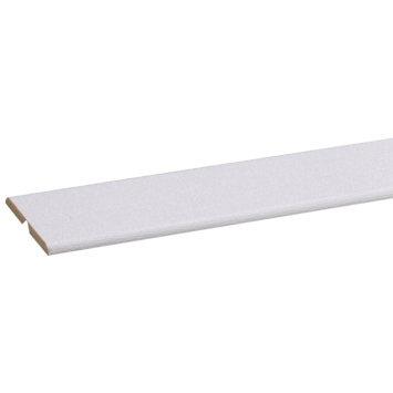 Agnes vouwhoek MDF wit linnen 24x24 mm 260 cm