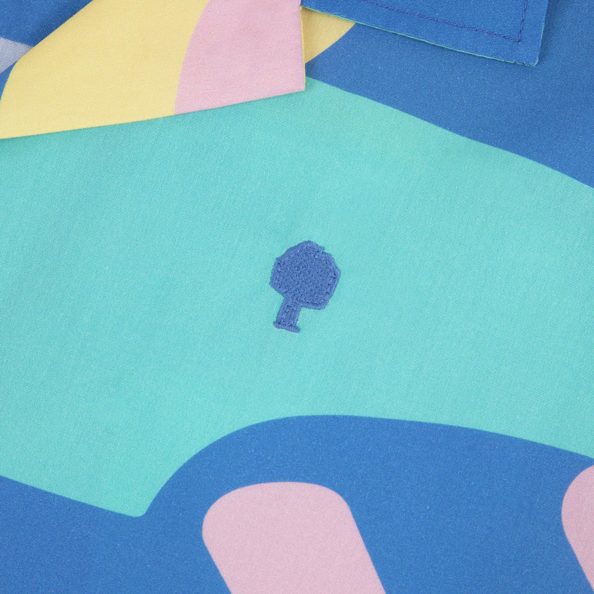 Chemise manches courtes bleu roi - Diego Faivre coton - modèle vimy