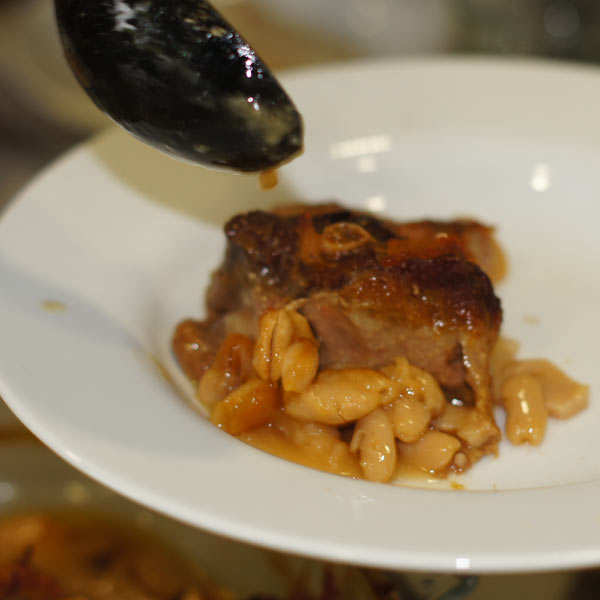 Cassoulet gastronomique de Castelnaudary et cuisses de canard