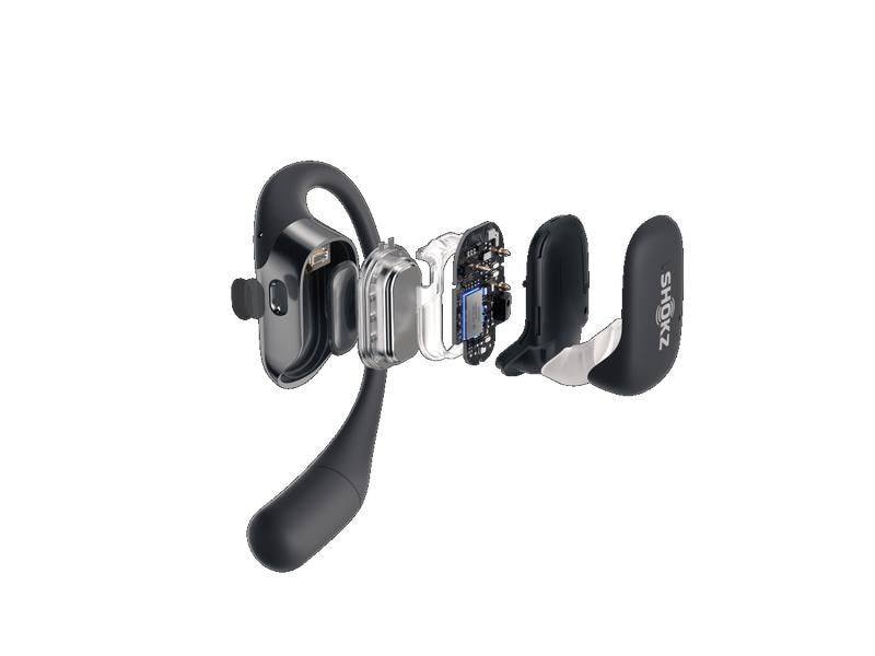 Shokz Wireless In-Ear-Kopfhörer OpenFit Schwarz Open-Ear Design für den ultimativen Komfort