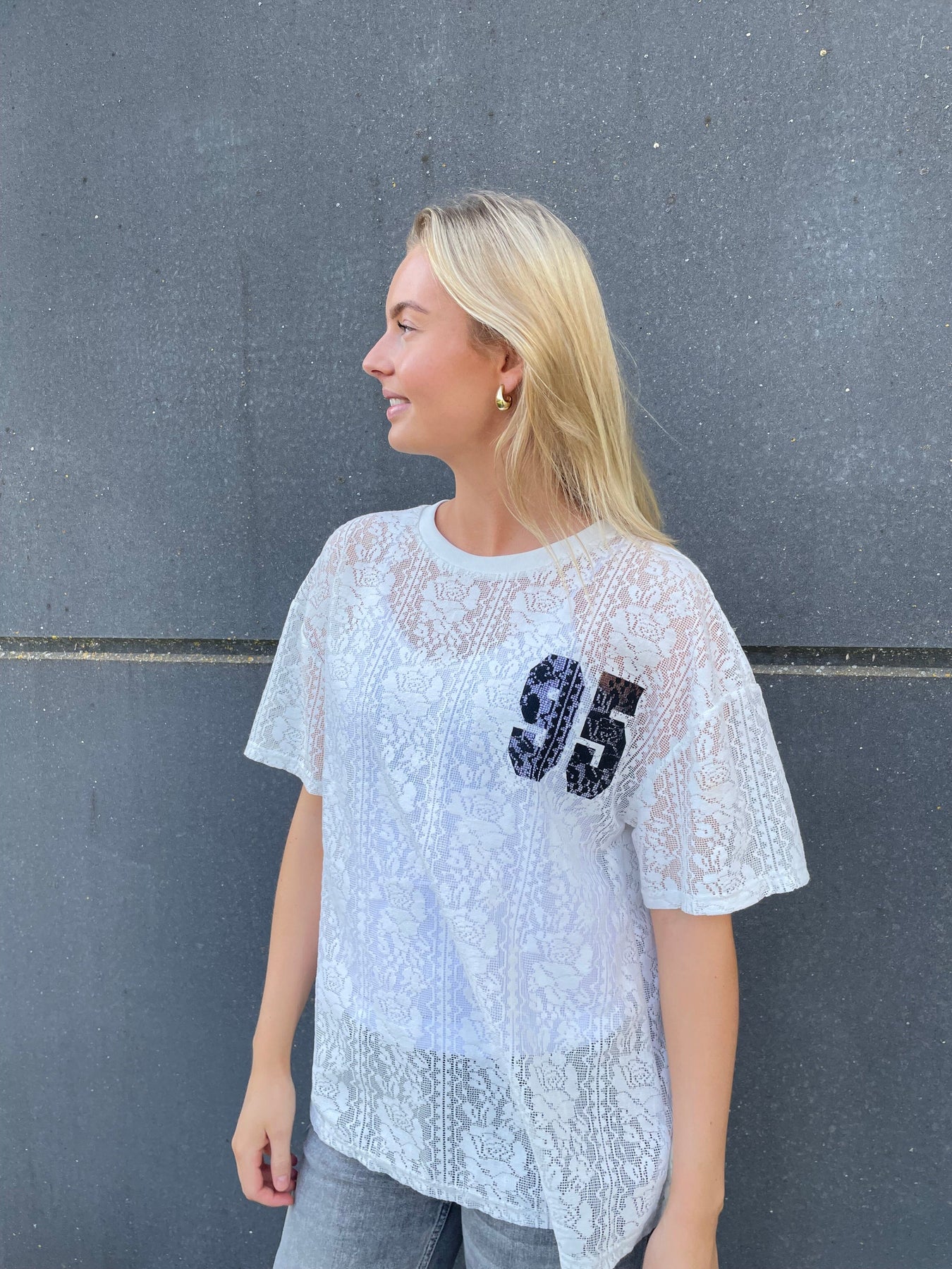 Sisters Point Lace-Tee 119 cream black