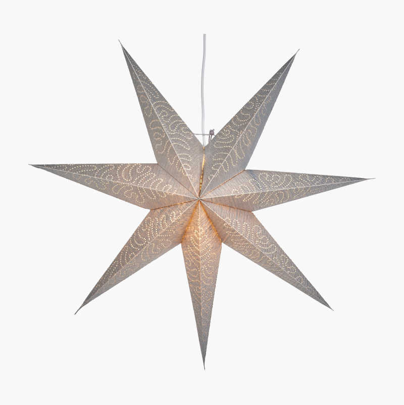 Julstjärna sølv, 60 cm