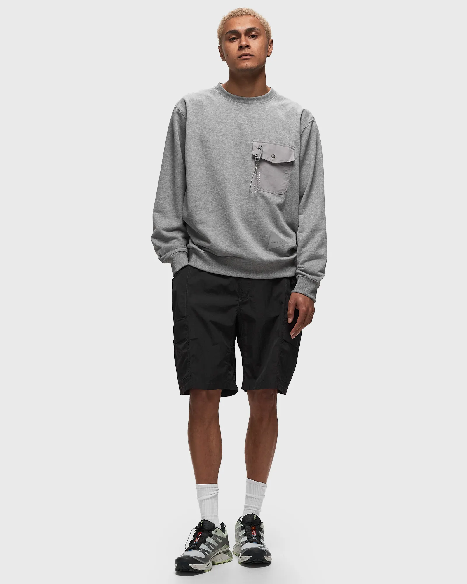 Gramicci x AND WANDER PATCHWORK WIND SHORT
