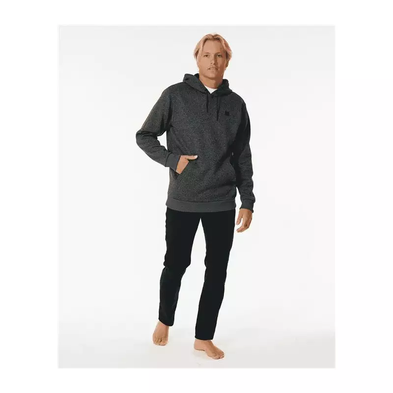 Sweat RIPCURL Anti Series Crescent Hood Black Marled