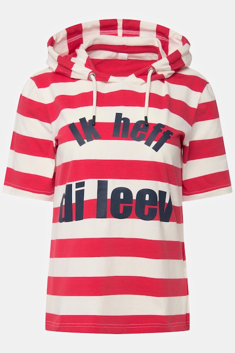 T-Shirt, Ringel, Statement, Halbarm