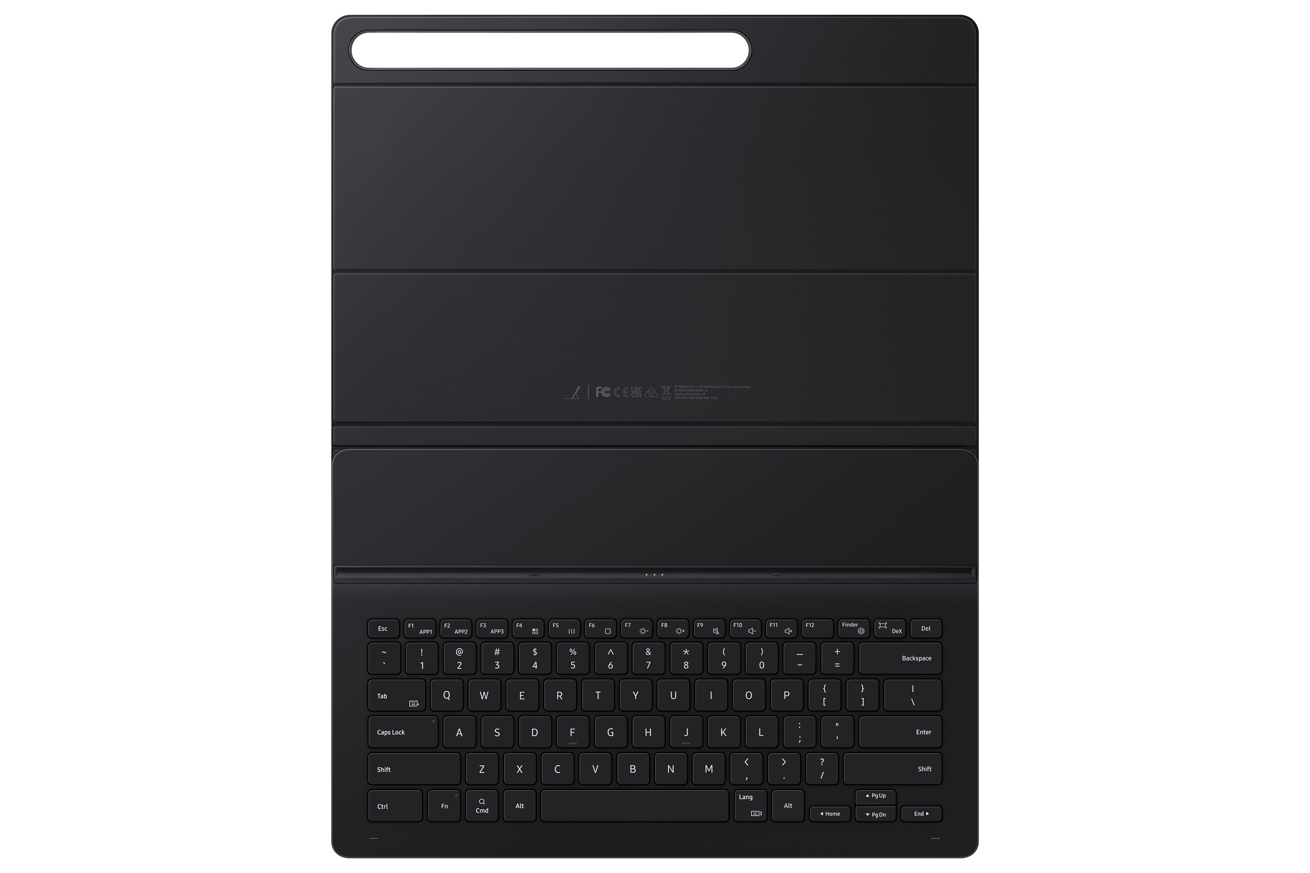 Galaxy Tab S9 Ultra Keyboard Slim Tastatur Case (CH Layout) Book Cover Hülle (EF-DX910BBEGSW) - Schwarz