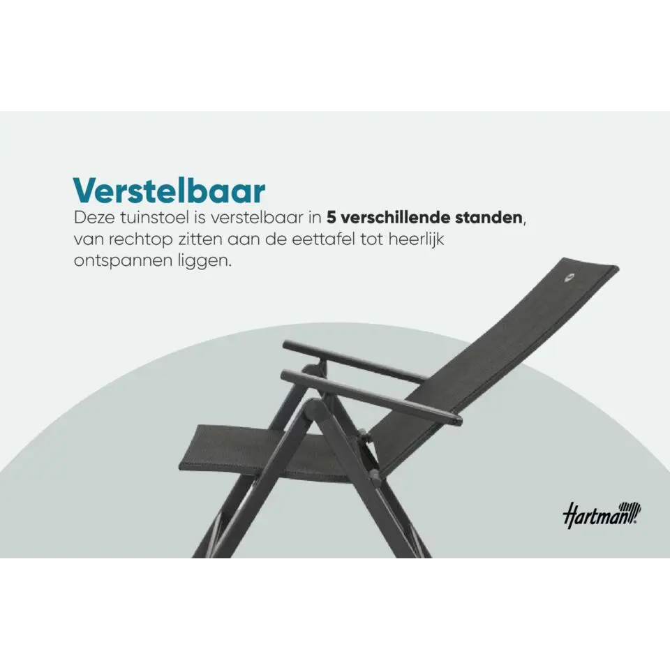 Set van 4 - Hartman Napoli verstelbare stoel