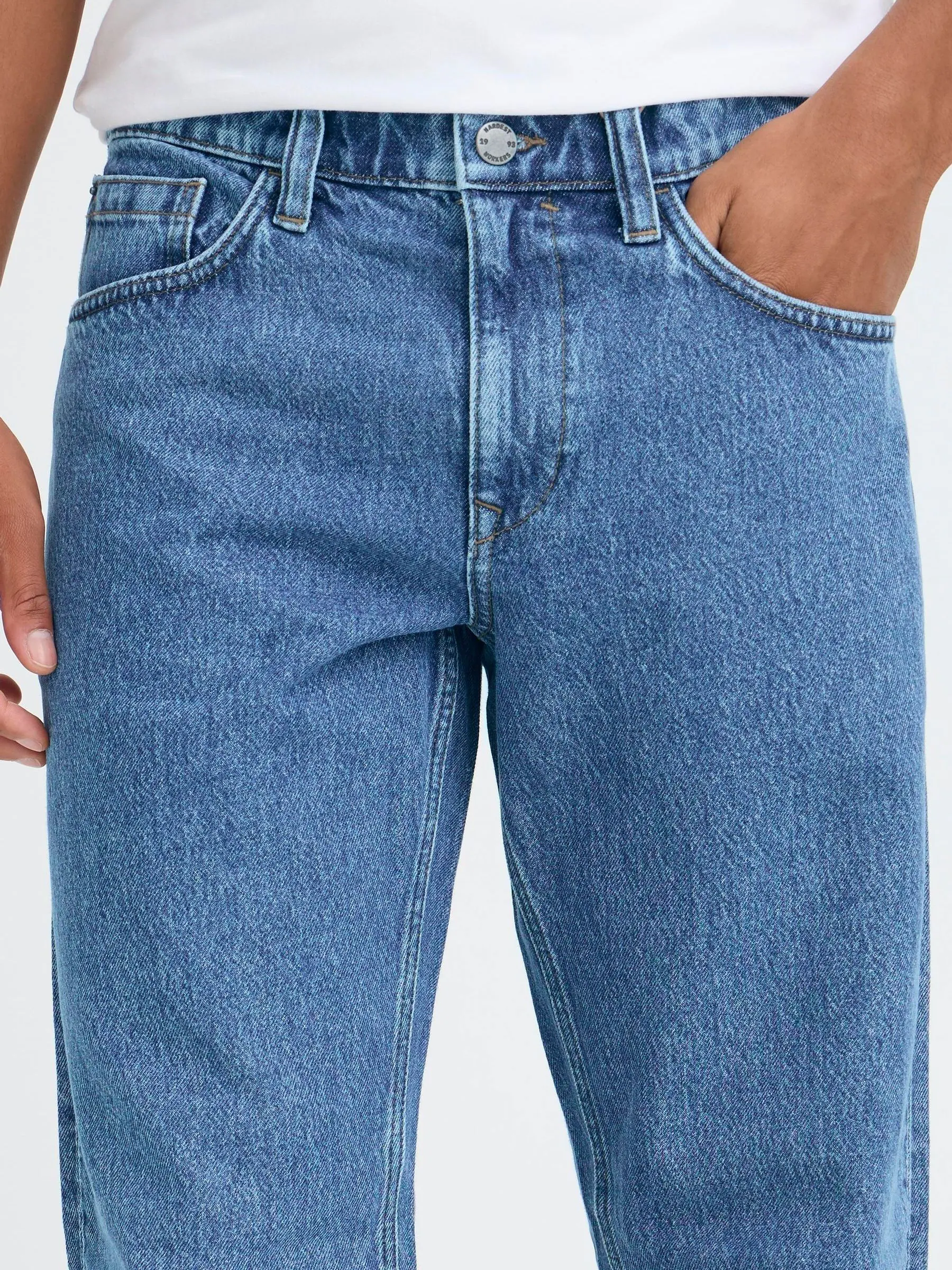 Blend Loose Fit Stretch Mid Denim Jeans