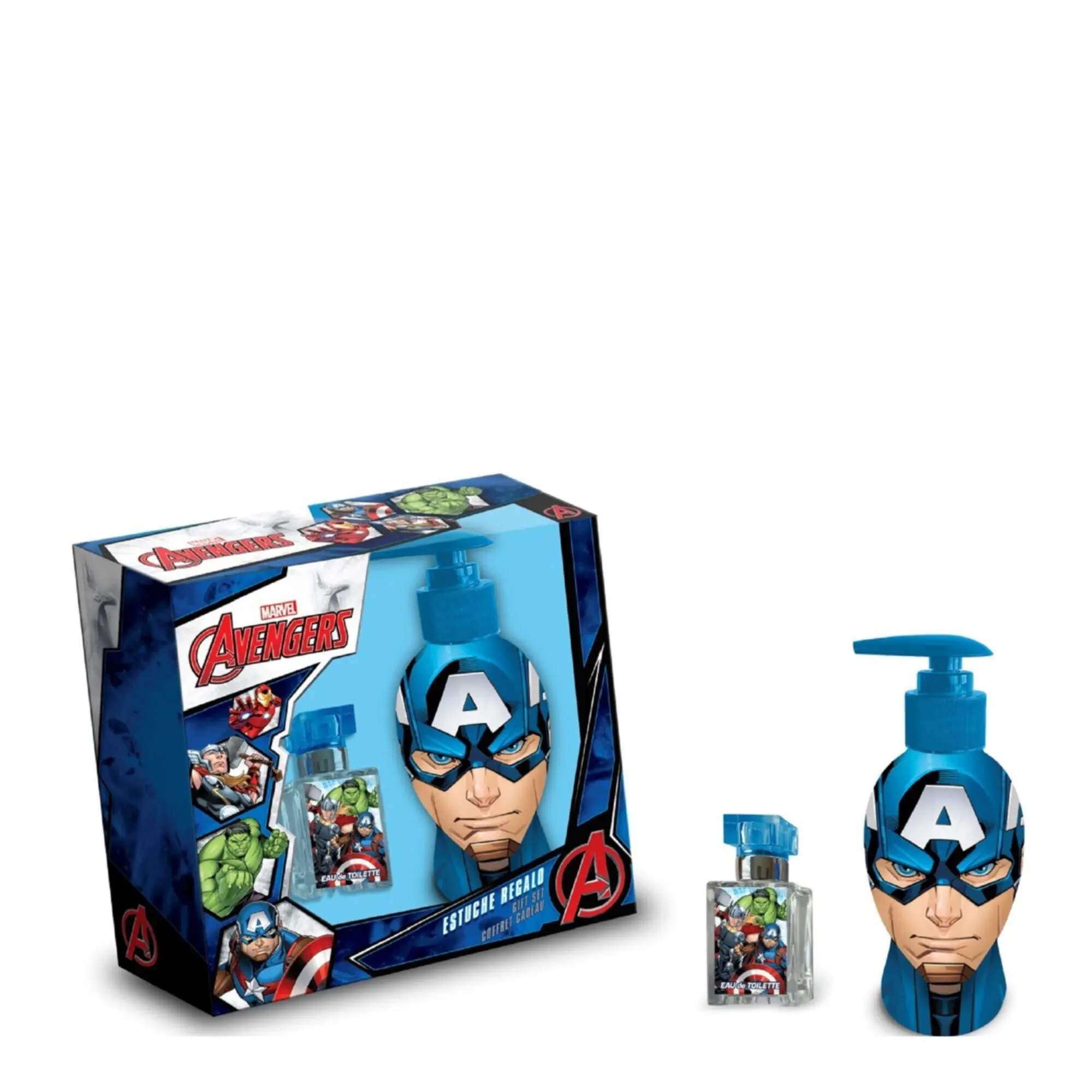 Marvel Heroes - Coffret Avengers Eau de Toilette 20ml & Bain Moussant-Shampooing- Coffret enfant