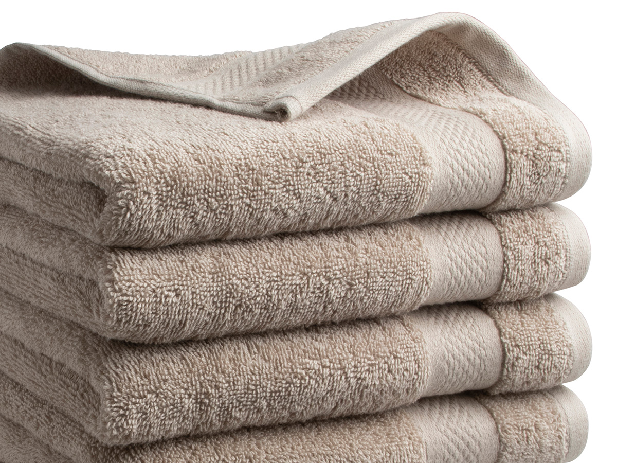 DoubleDry Hotel 50 x 100 cm set van 6 handdoeken - taupe
