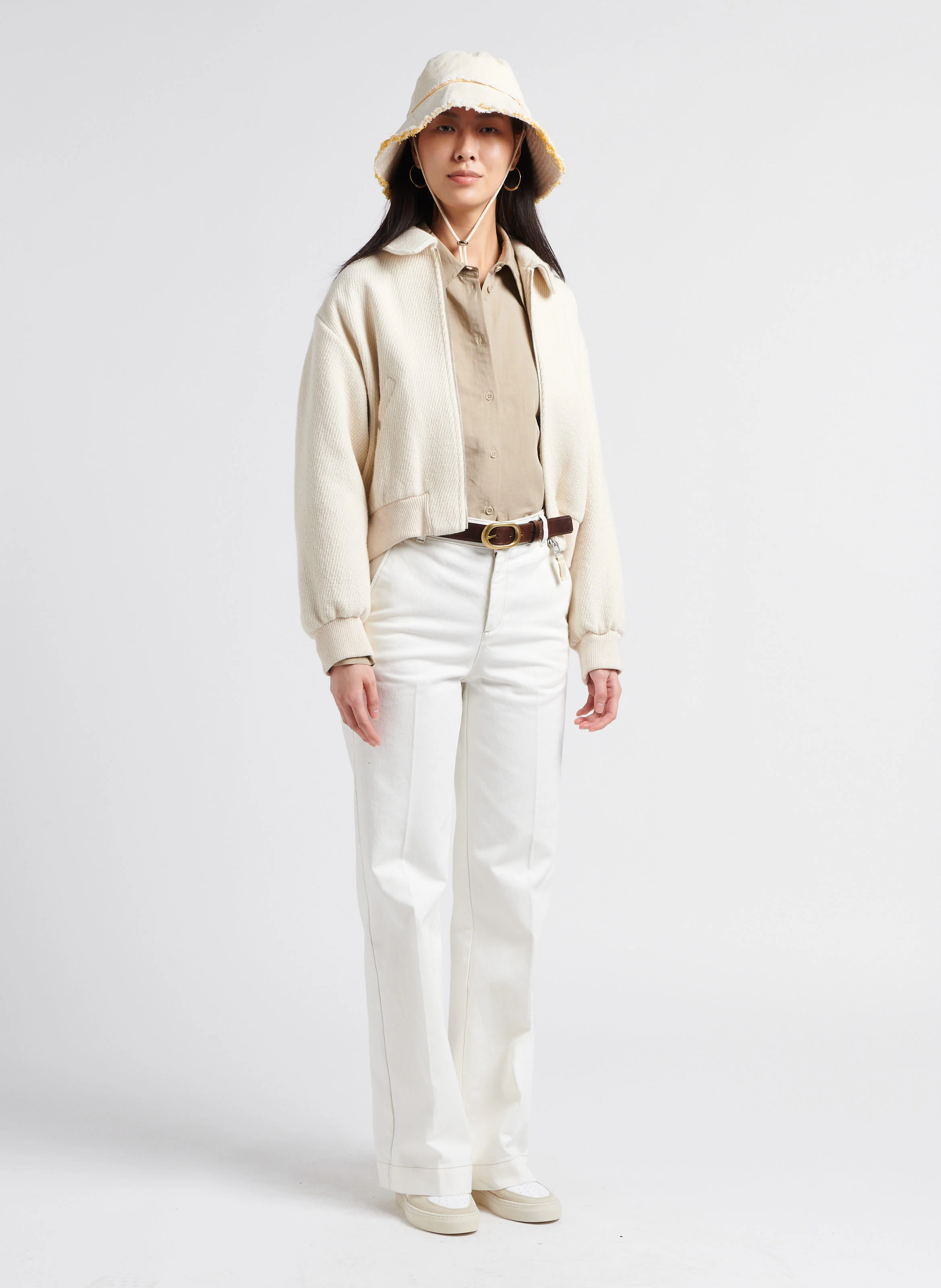 CALIFORNIA - Jean bootcut en coton | Blanc