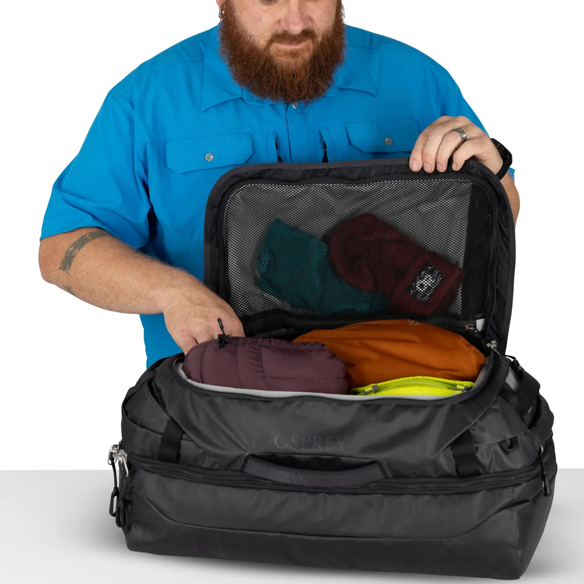 Osprey Transporter Squffel 70 Raven Black/black