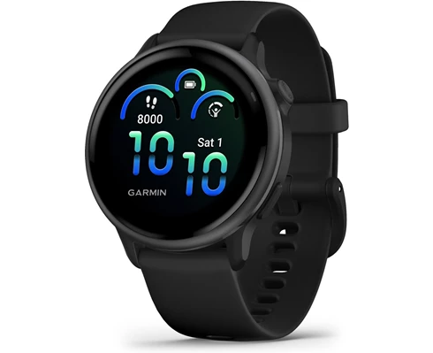Garmin Vivoactive 6 AMOLED Smartwatch, Black/Slate
