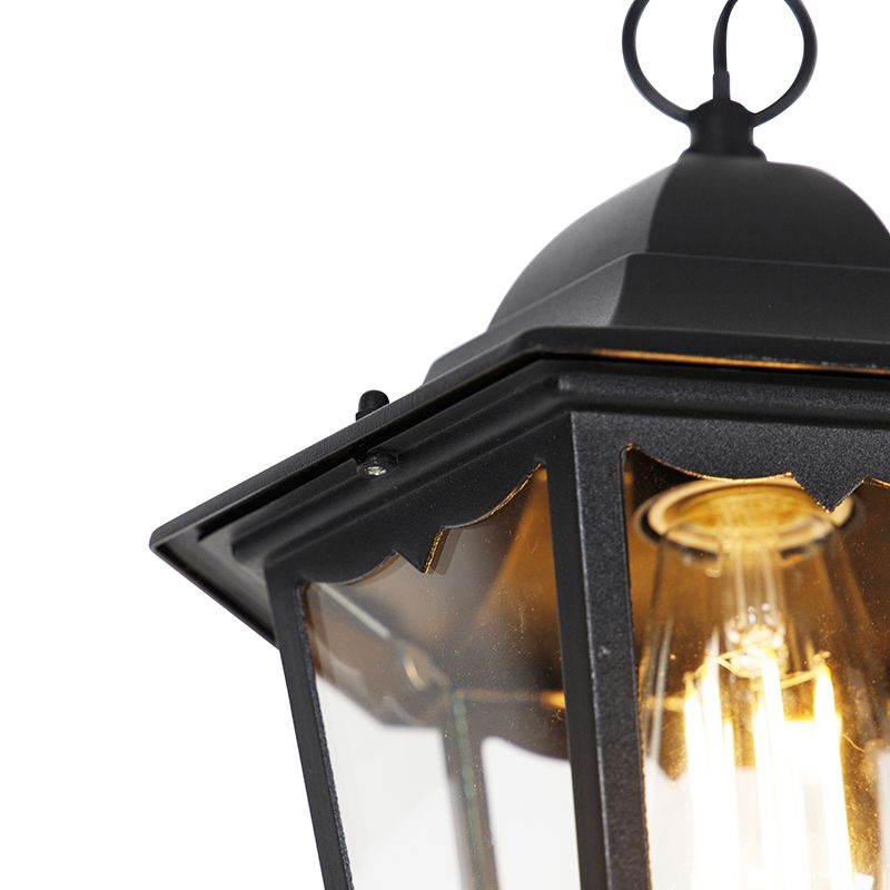 Klassieke buiten hanglamp zwart IP44 - Havana