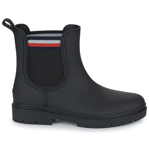 Tommy Hilfiger - Rain Boot Ankle Elastic - Noir