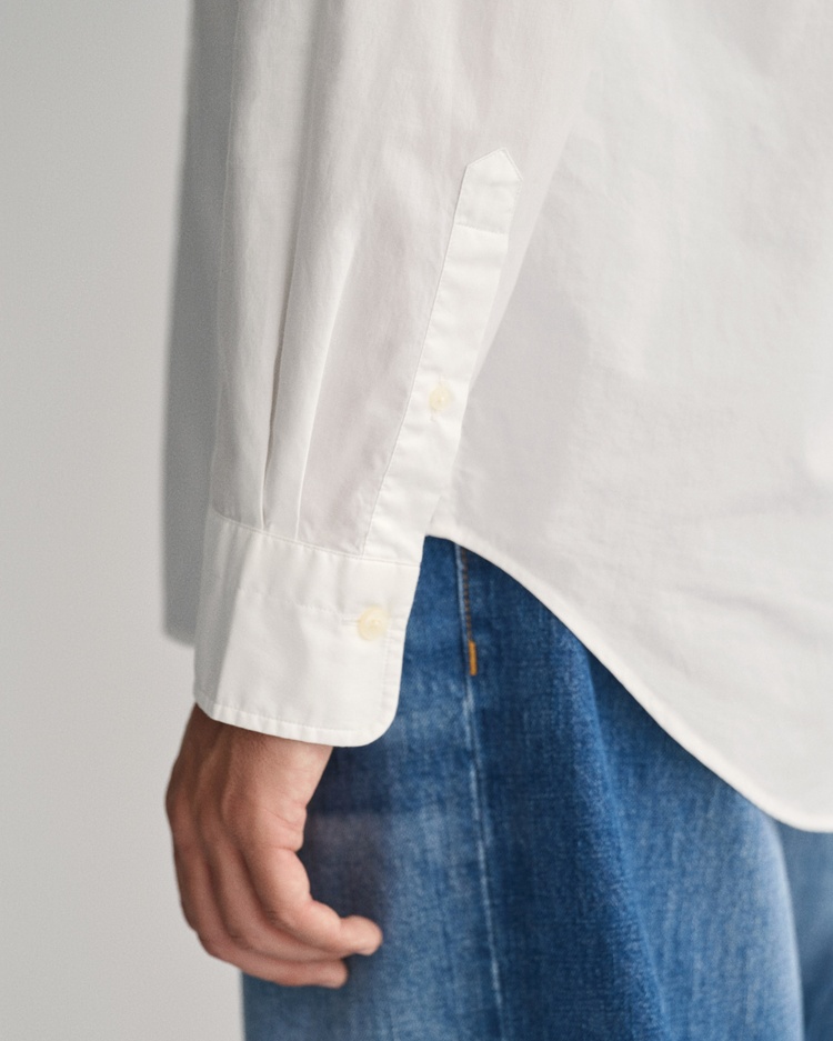 Regular Fit Original Shield White Shirt