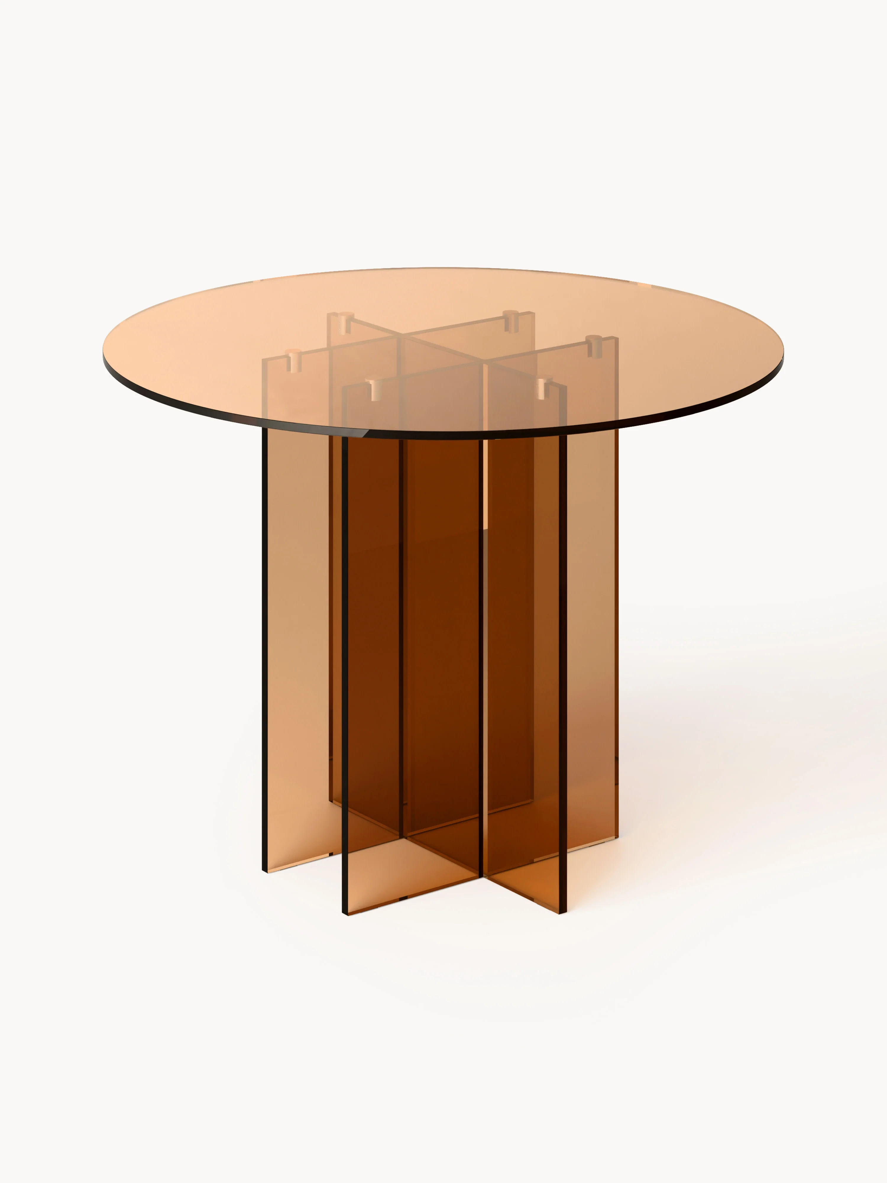 Ronde glazen eettafel Anouk, verschillende formaten