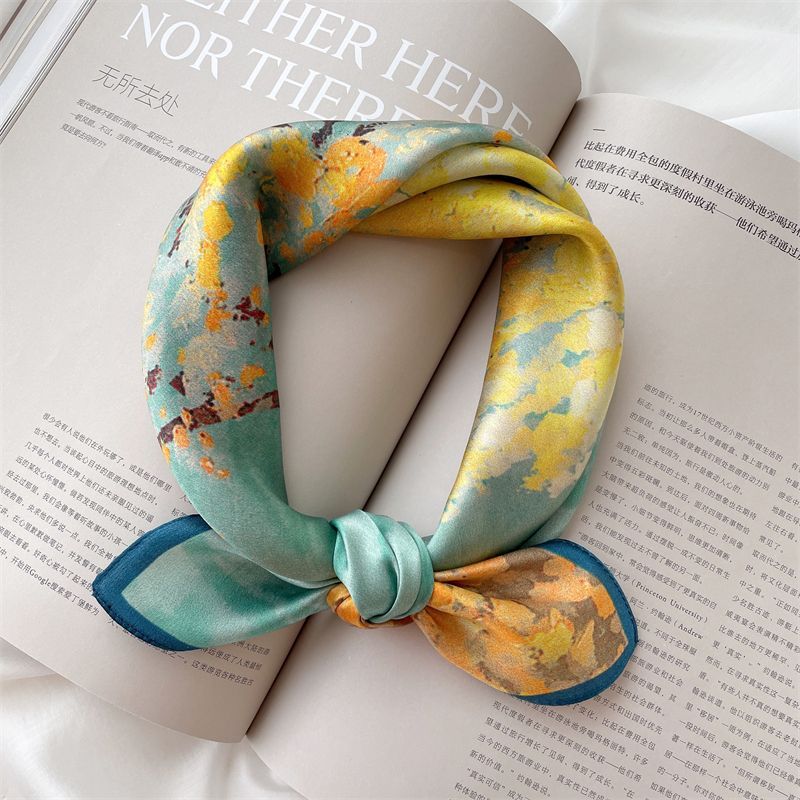 SOCOOL - Zijden sjaal met print (diverse designs)