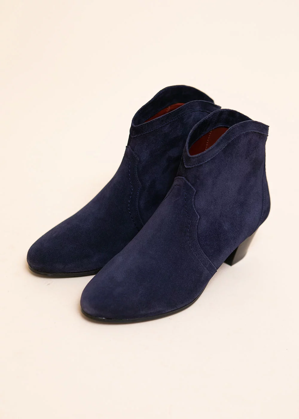 BOOTS CELESTINE VELOURS MARINE