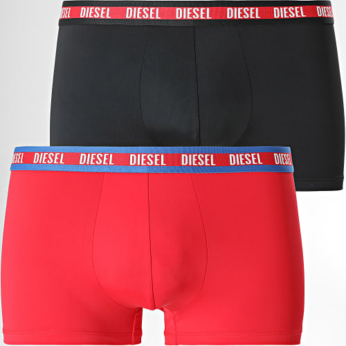 Lot de 2 Boxers 55-D A03097-0EFAZ Rouge Noir