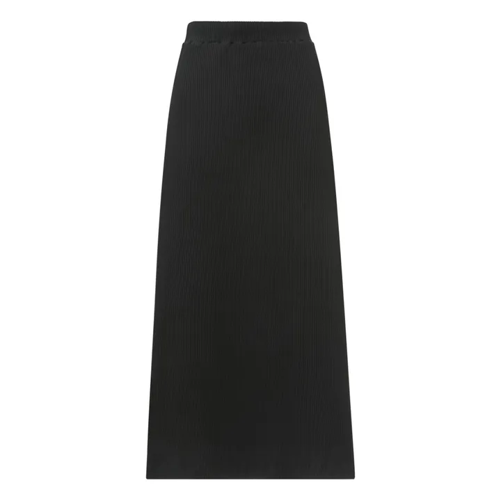 Poudre Organic Jupe longue Cosmos Côtelé - Collection Femme | Noir