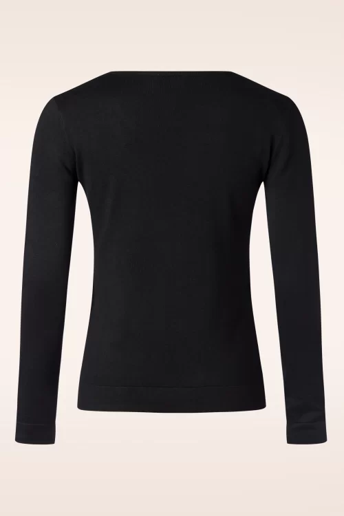 Zilch V-Neck top in zwart