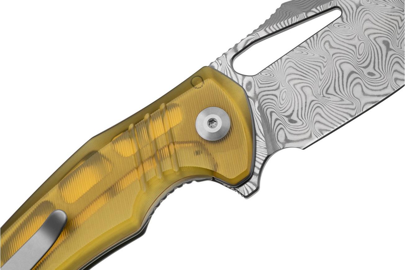 Civivi BullTusk C23017-DS1 Damascus, Polished Ultem, zakmes