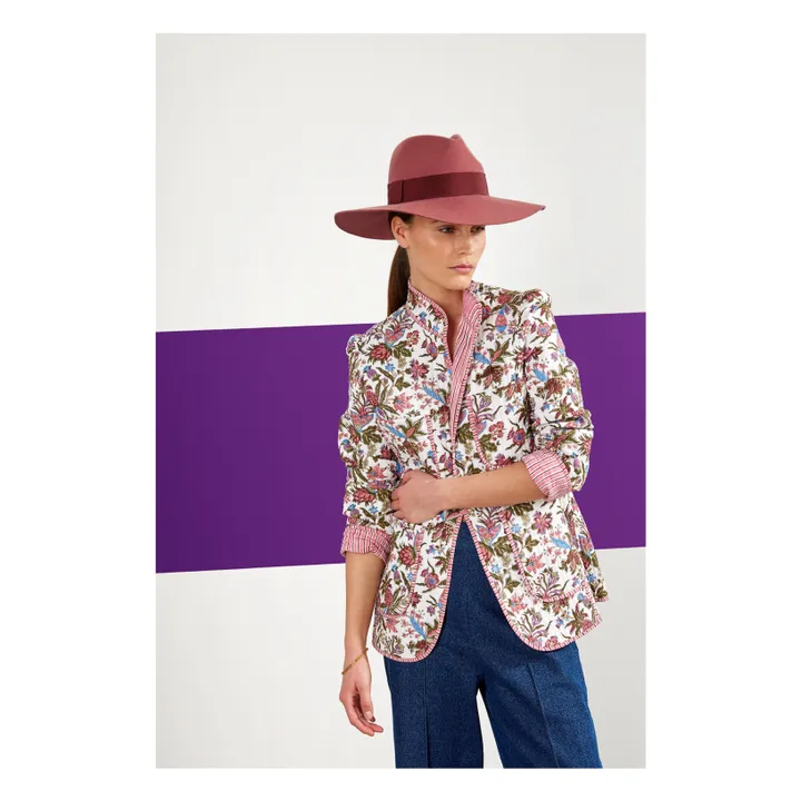 Maria de la Orden Veste Matilda Fleurs | Blanc