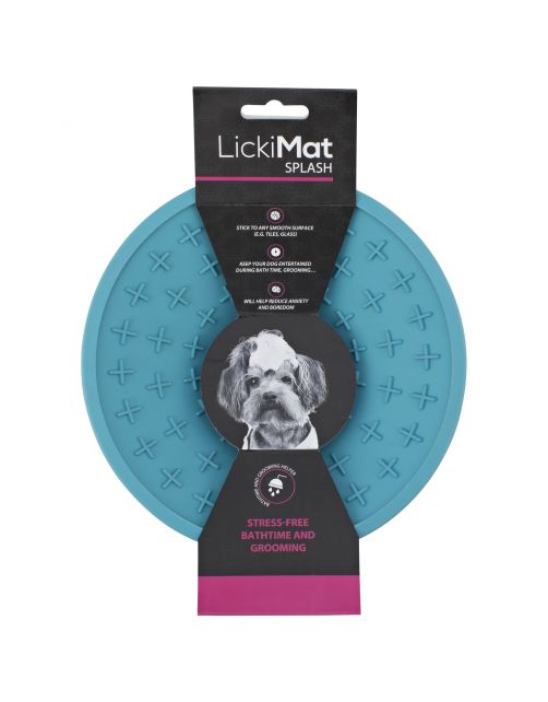 Lickimat Splash - Likmat Voor Aan De Wand - Handig In De Douche Ø20x8 cm - Hondenvoerbak